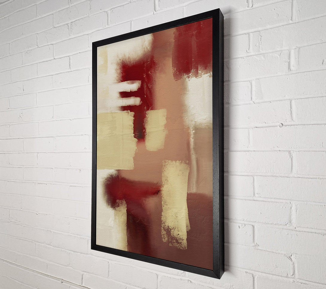  A Canvas Print of Crimson And Sand Hues Canvas Art