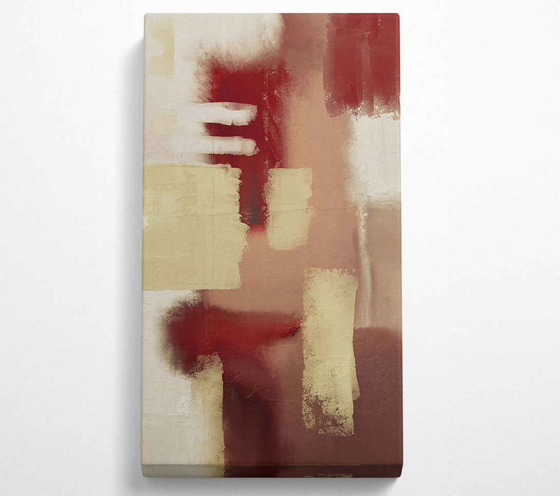  A Canvas Print of Crimson And Sand Hues Canvas Art