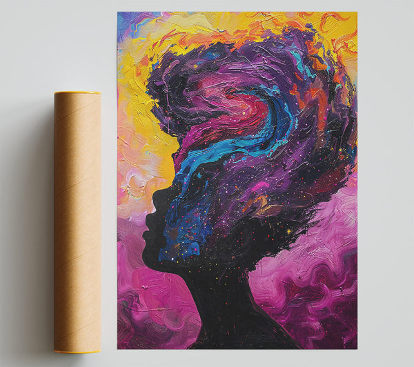 Purple Cosmic Dreamscape Poster