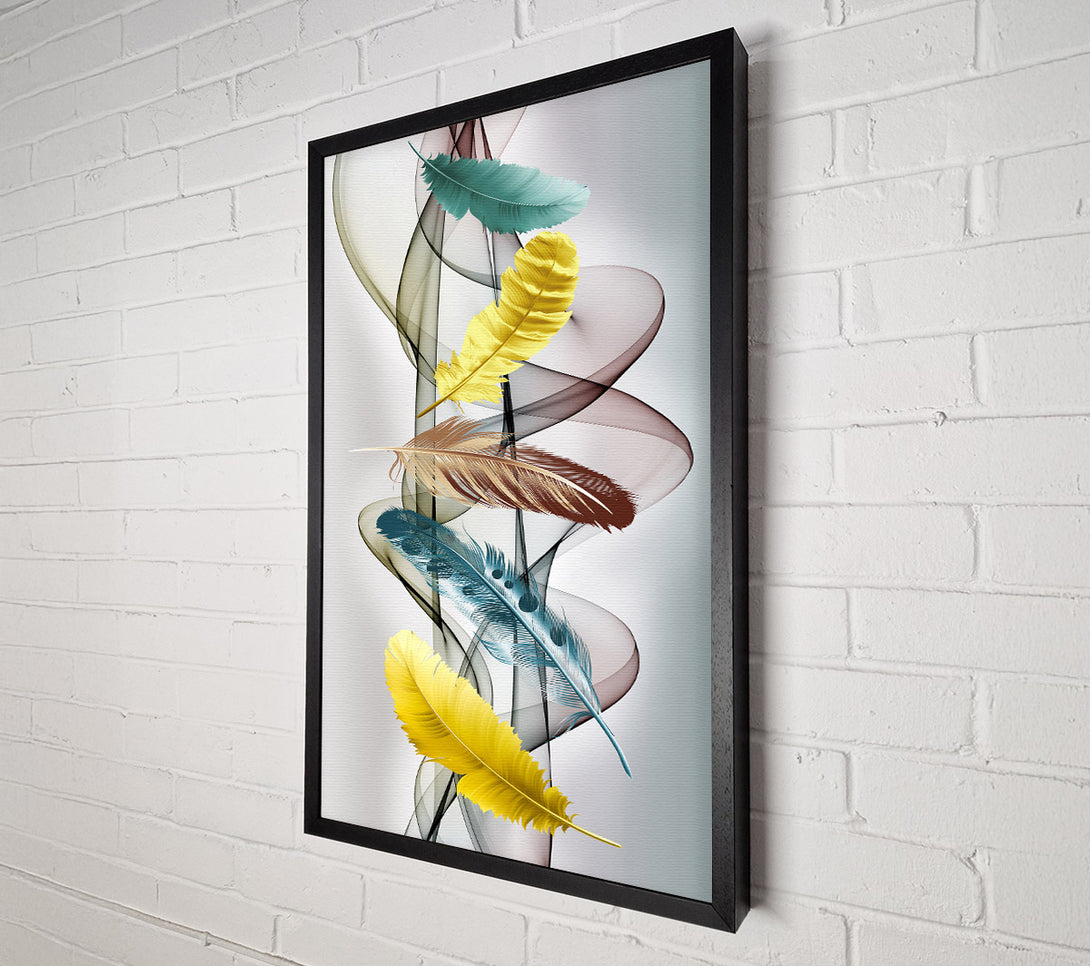  A Canvas Print of Feather Vortex Canvas Wall Art