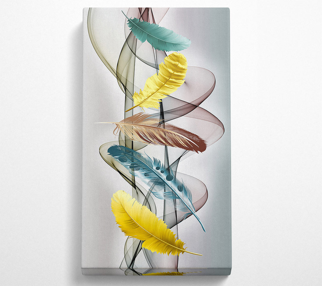  A Canvas Print of Feather Vortex Canvas Wall Art