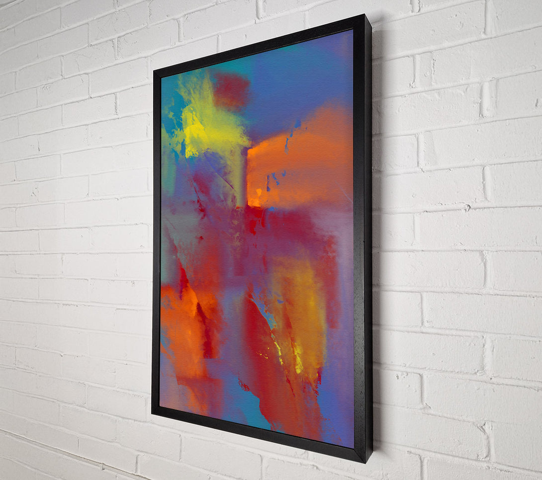  A Canvas Print of Crimson & Teal Skies Canvas Art