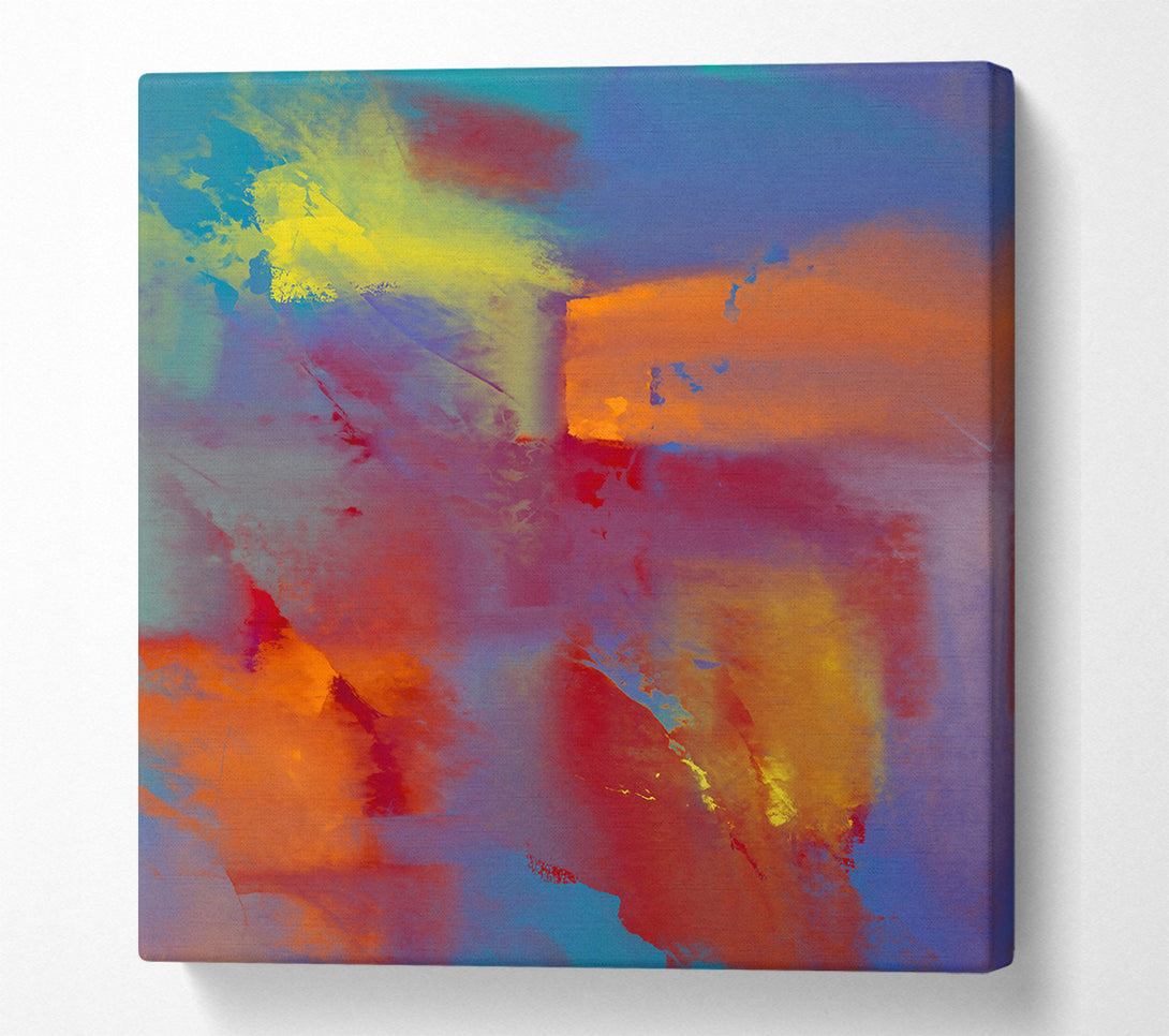  A Canvas Print of Crimson & Teal Skies Canvas Art