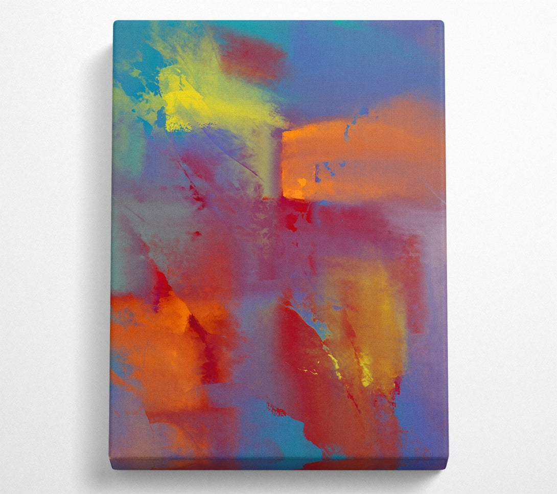  A Canvas Print of Crimson & Teal Skies Canvas Art