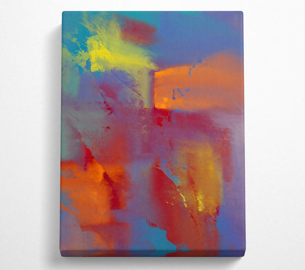  A Canvas Print of Crimson & Teal Skies Canvas Art