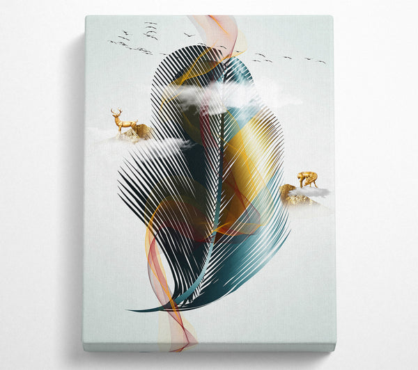  A Canvas Print of Feather Wave Canvas Print