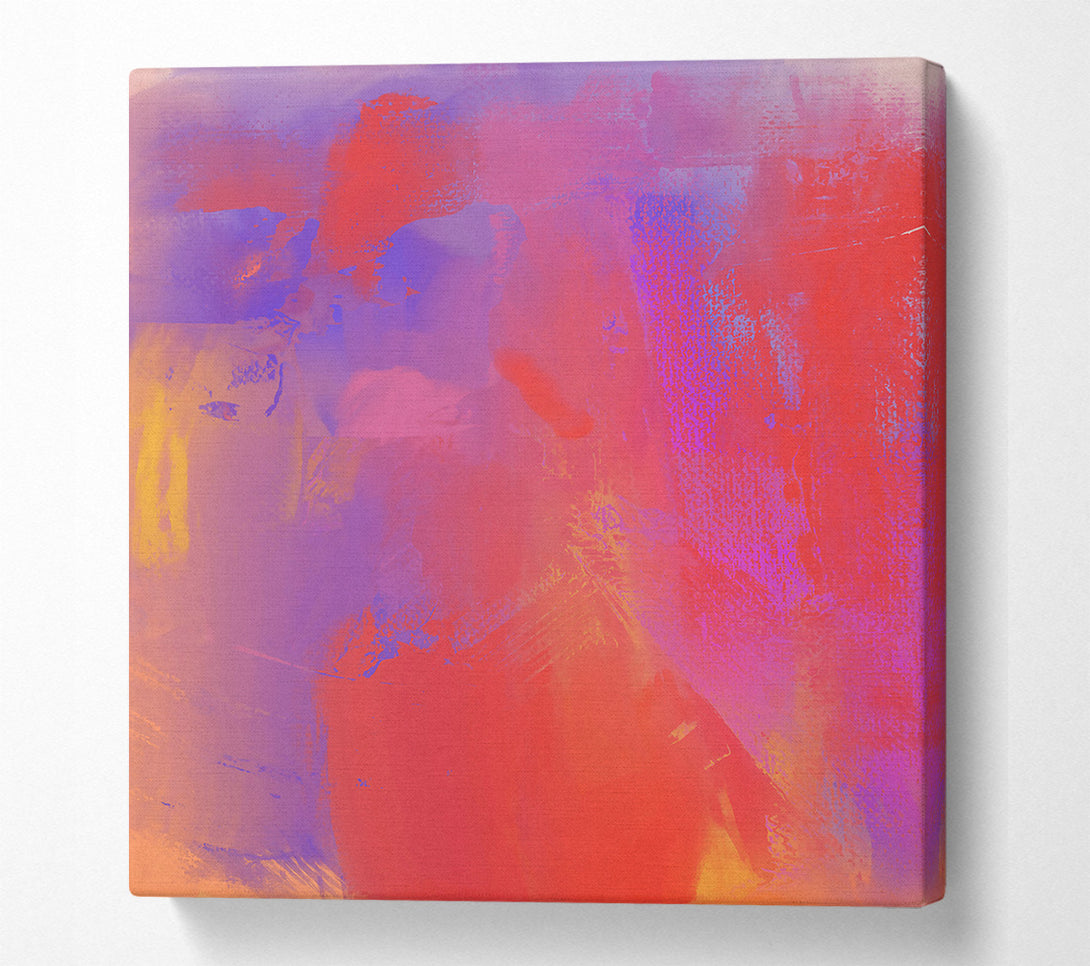  A Canvas Print of Coral And Violet Dreams Canvas Print