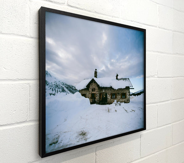 White Snowy Cabin