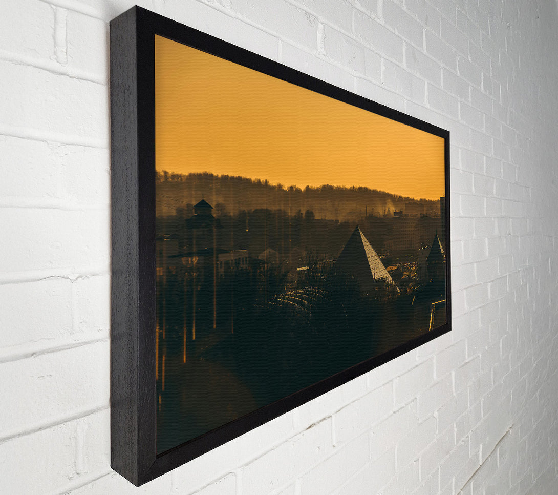  A Canvas Print of Golden Hour Pyramid Canvas Art