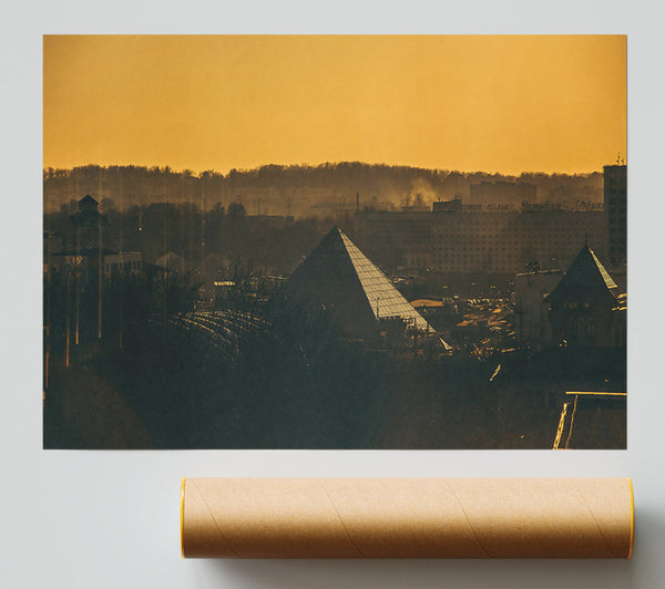 Golden Hour Pyramid Print