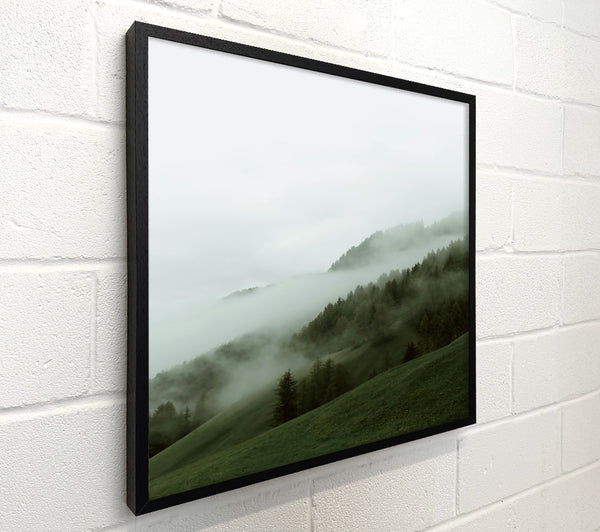 Green Foggy Hills
