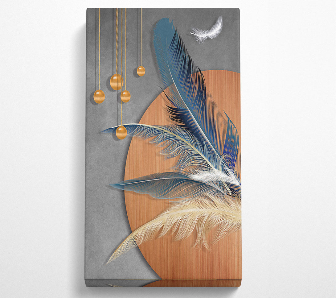  A Canvas Print of Feathers And Shapes Canvas Art
