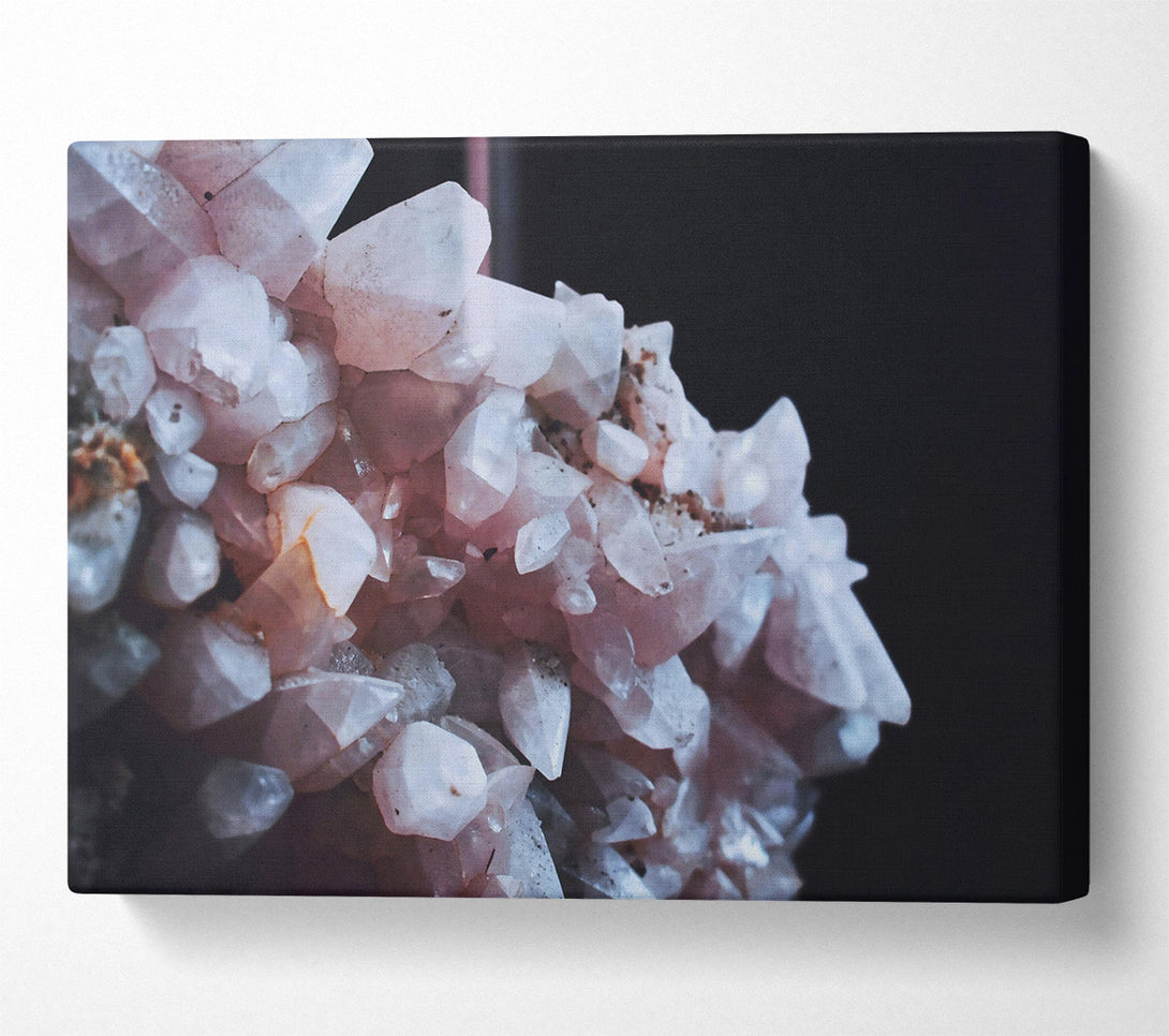  A Canvas Print of Pink Crystal Cluster Canvas Wall Art
