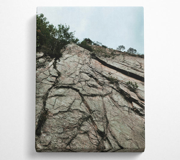  A Canvas Print of Gray Stone Veins Canvas Print