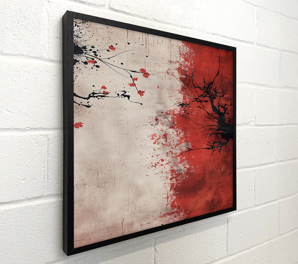 Crimson Branching Splatter