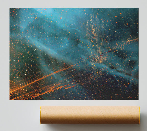 Azure Dust Trails Giclee Print
