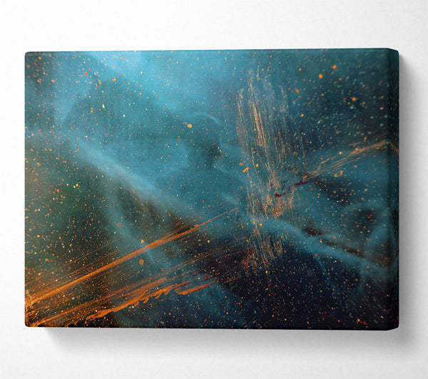  A Canvas Print of Azure Dust Trails Canvas Print