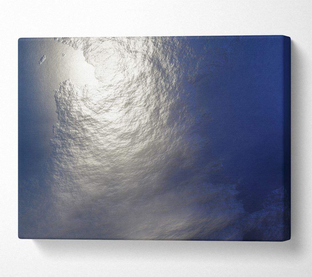  A Canvas Print of Azure Water Reflections Canvas Art