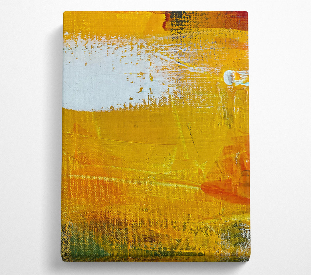  A Canvas Print of Golden Abstract Strokes Canvas Art