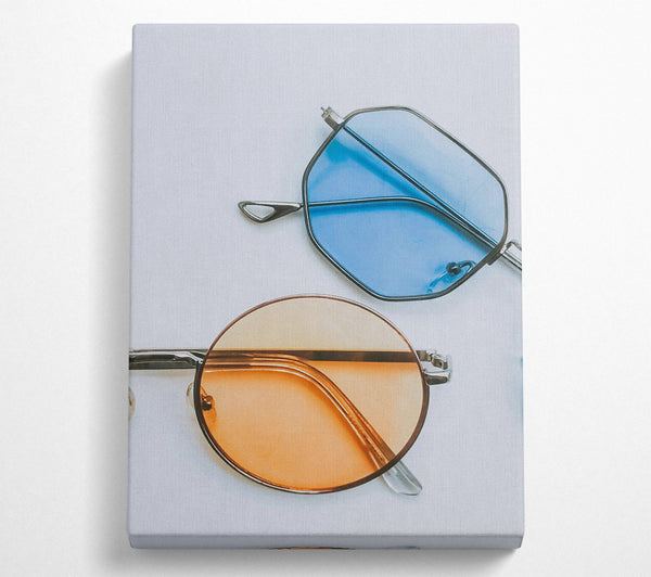  A Canvas Print of Amber Lens Reflections Canvas Wall Art