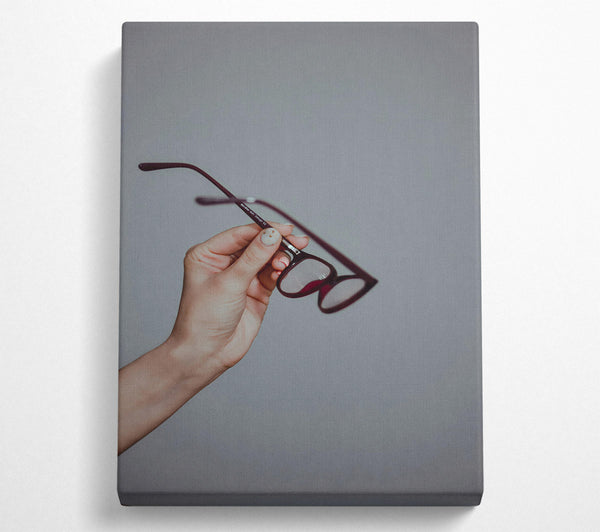  A Canvas Print of The Burgundy Lens Canvas Wall Art