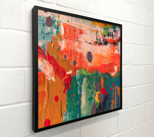 Orange And Green Splashes
