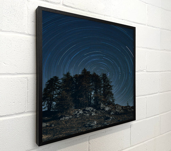 Midnight Blue Star Trails
