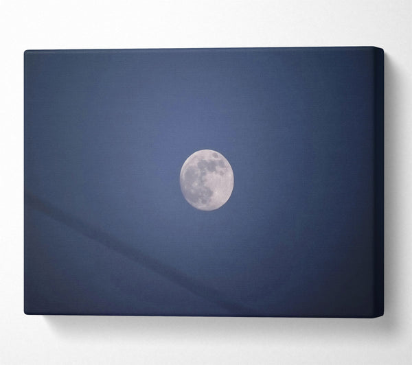  A Canvas Print of Midnight Blue Moon Canvas Art