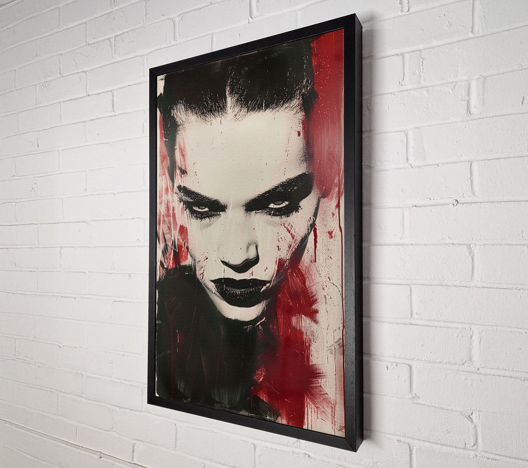  A Canvas Print of Fierce Model Canvas Print