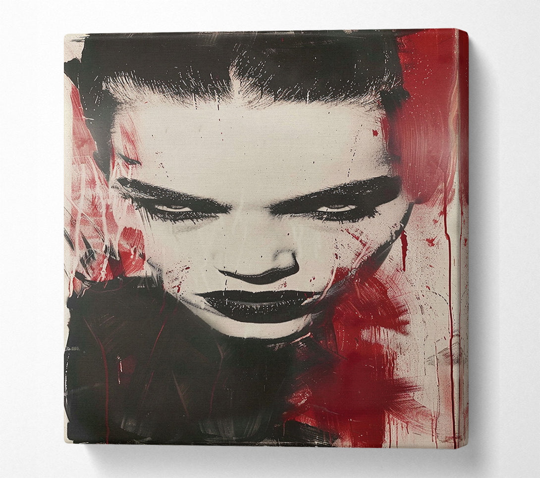  A Canvas Print of Fierce Model Canvas Print