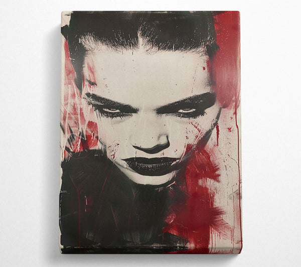  A Canvas Print of Fierce Model Canvas Print