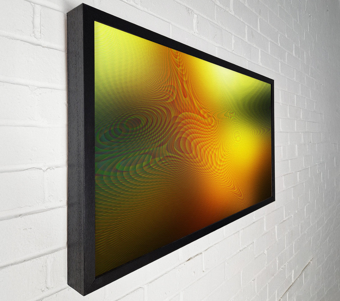  A Canvas Print of Golden Wave Abstract Canvas Print