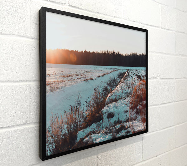 Golden Sunset Snow