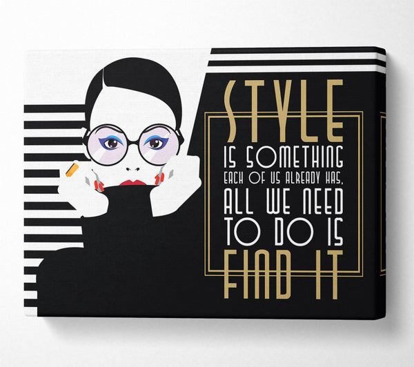  A Canvas Print of Find Fashion Canvas Art