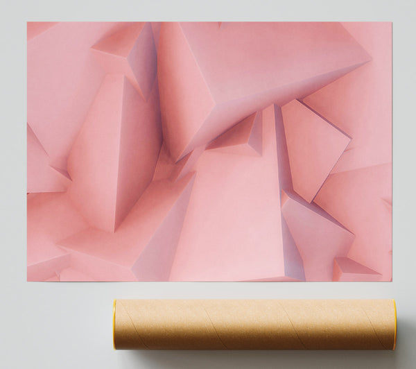 Blush Geometric Abstract Giclee Print
