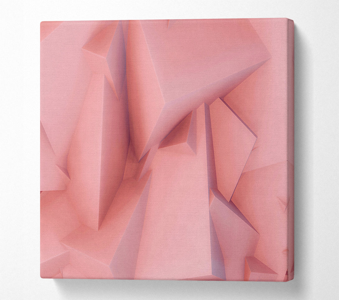  A Canvas Print of Blush Geometric Abstract Canvas Art