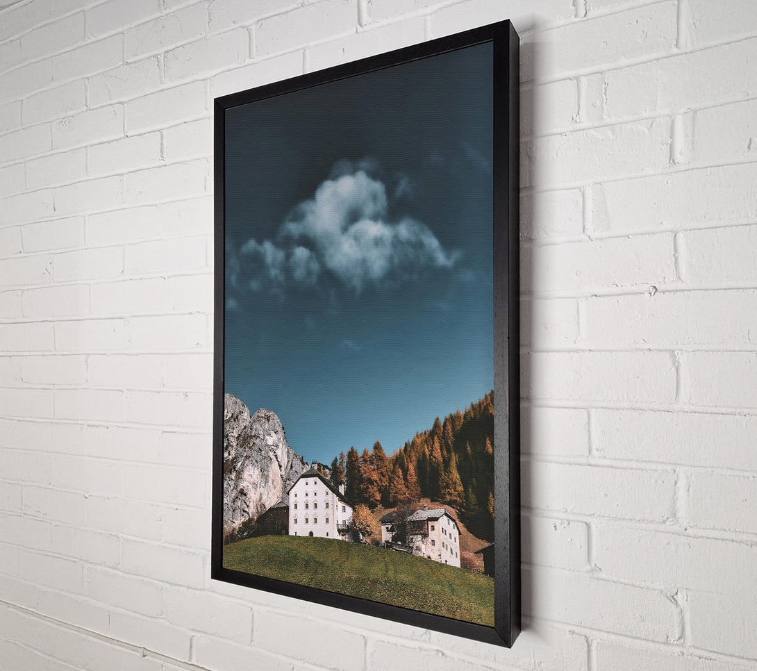  A Canvas Print of White Mountain Retreat Canvas Wall Art