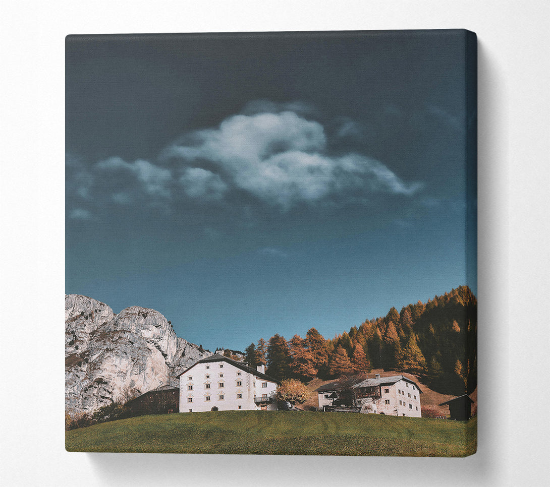 A Canvas Print of White Mountain Retreat Canvas Wall Art