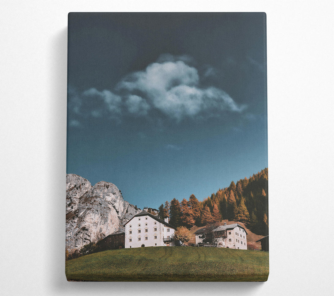  A Canvas Print of White Mountain Retreat Canvas Wall Art