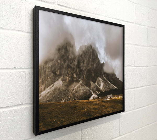 Gray Clouds Over Mountains