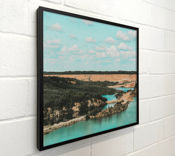 Turquoise Quarry Lake