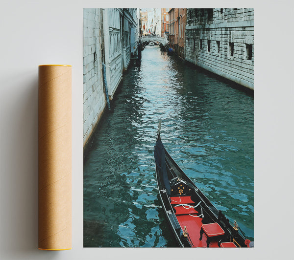 Emerald Waters Gondola Ride Print