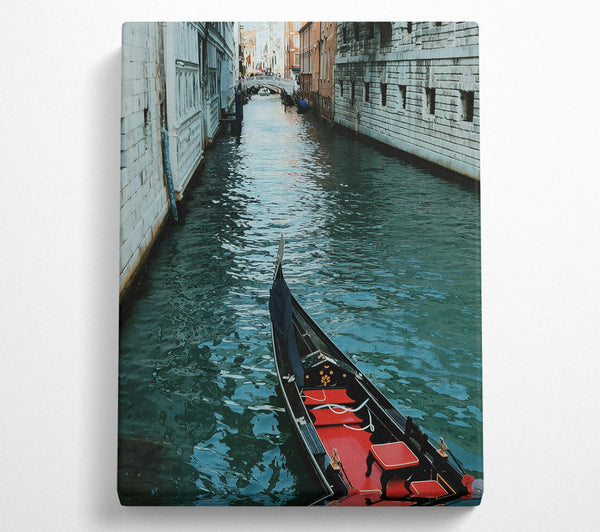  A Canvas Print of Emerald Waters Gondola Ride Canvas Art