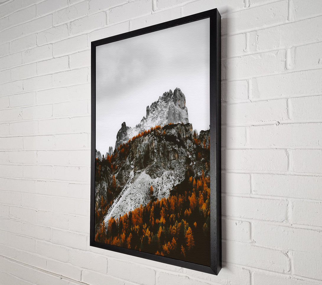  A Canvas Print of Golden Mountain Peak Canvas Print