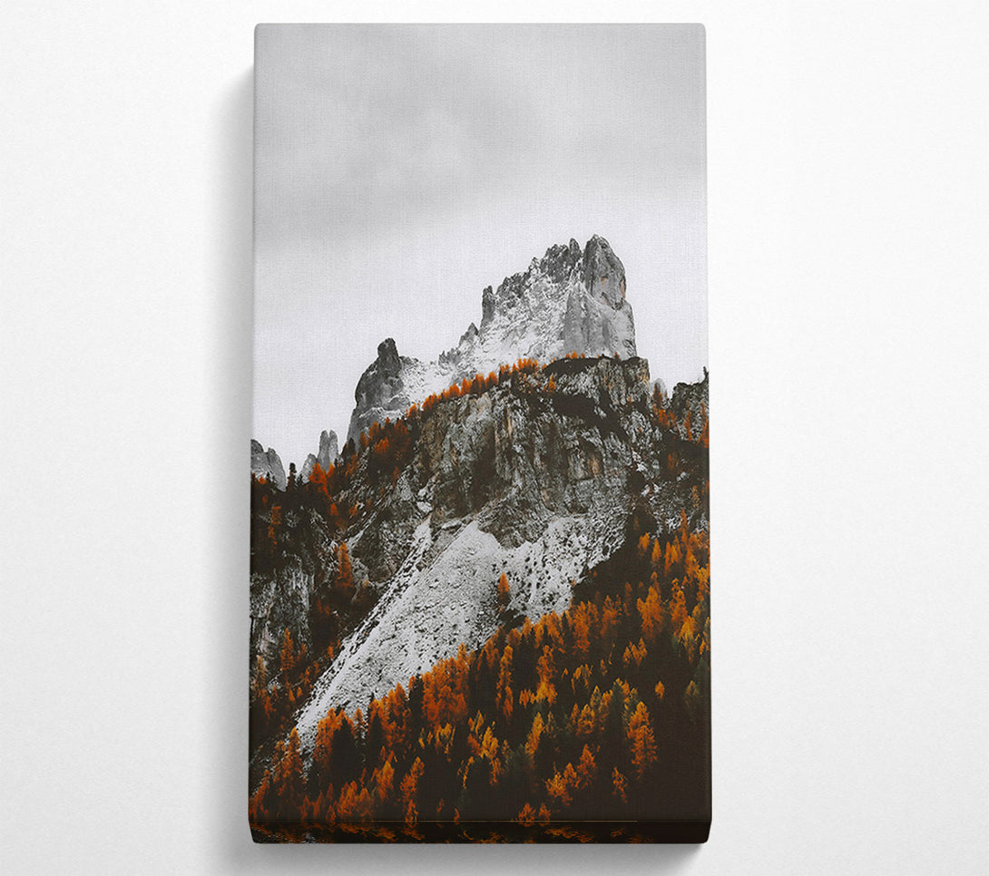  A Canvas Print of Golden Mountain Peak Canvas Print