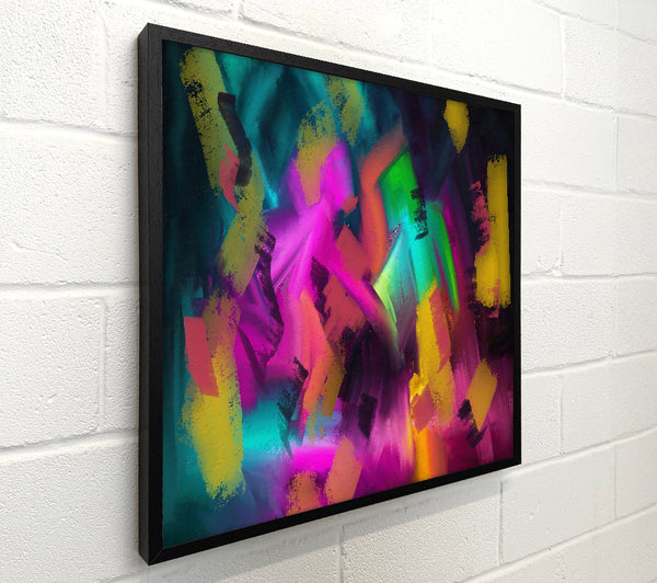Golden Magenta Strokes