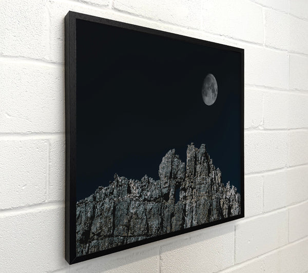 Gray Moonlit Cliffs