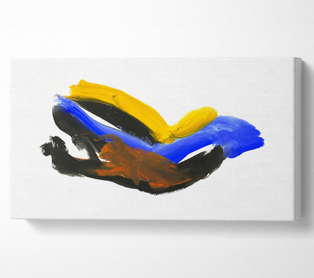 A Canvas Print of Blue Abstract Flow Canvas Print