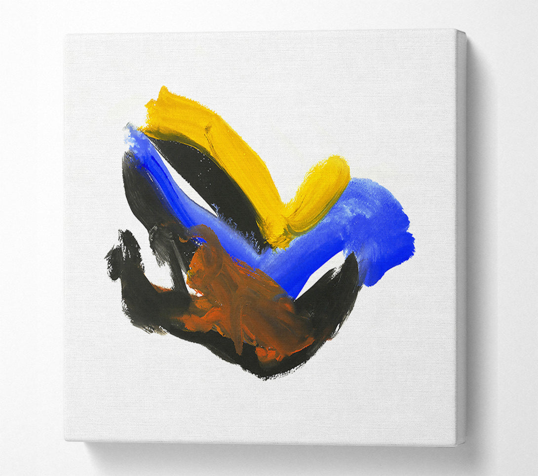  A Canvas Print of Blue Abstract Flow Canvas Print