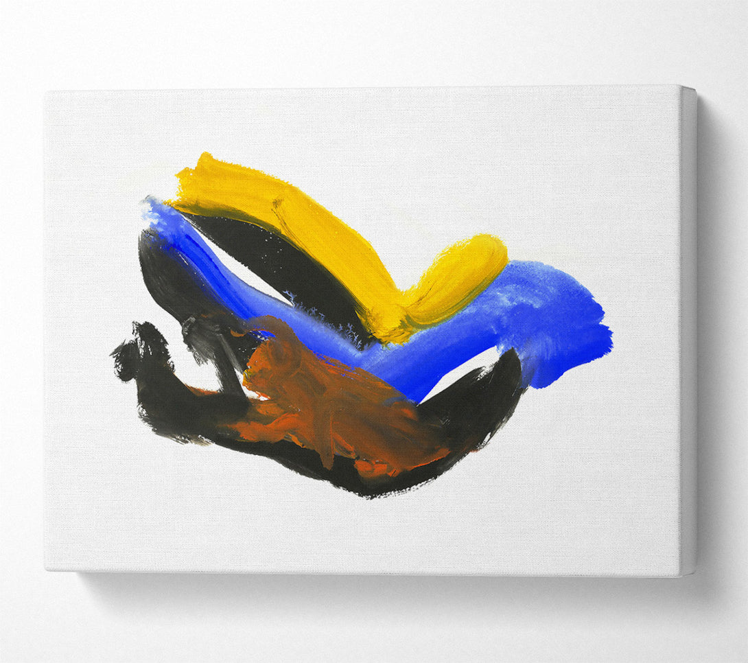  A Canvas Print of Blue Abstract Flow Canvas Print